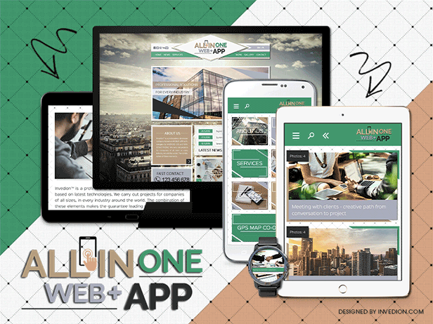 All In One Web+ App - Android & iOS [ 4 in 1 ] - 1